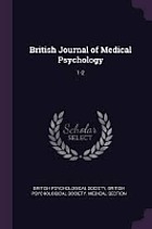 The British journal of medical psychology.