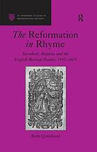 The Reformation in rhyme : Sternhold, Hopkins and the English metrical psalter, 1547-1603
