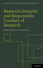 Research integrity and responsible conduct of research