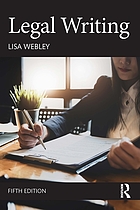 Front cover image for Legal writing