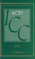 A critical and exegetical commentary on the Acts of the Apostles