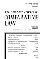 The American journal of comparative law.