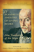 Pirandello's theatre of living masks : new translations of six major plays