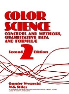 Color science : concepts and methods, quantitative data and formulae