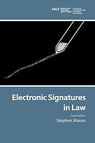 Electronic signatures in law