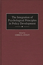 The integration of psychological principles in policy development