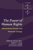 The power of human rights : international norms and domestic change