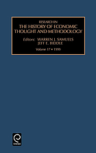 Research in the history of economic thought and methodology. . Vol. 17, 1999
