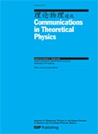 Communications in theoretical physics.