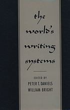 The world's writing systems