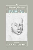 The Cambridge companion to Pascal