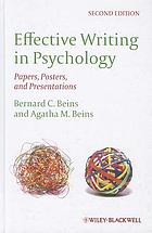 Effective writing in psychology : papers, posters, and presentations