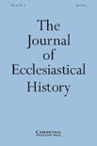 The Journal of Ecclesiastical History.