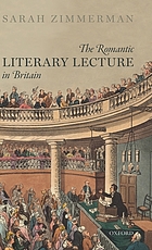 The romantic literary lecture in Britain