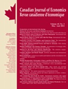 Canadian journal of economics = Revue canadienne d'économique.