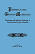 Pennsylvania German marriages : marriages and... by  Donna R Irish 