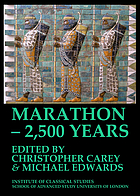 Marathon : 2,500 years : proceedings of the Marathon Conference 2010