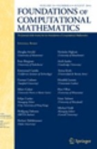Foundations of computational mathematics : the journal of the Society for the foundations of computational mathematics.