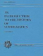 An introduction to the history of mathematics: with cultural connections.