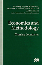Economics and methodology : crossing boundaries : proceedings of the IEA conference held in Bergamo, Italy
