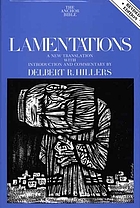 Lamentations : a new translation with introduction and commentary
