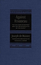 Against Rousseau On The State Of Nature And On The Sovereignty Of The People Ebook 1996 Worldcat Org