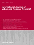 International journal of urban and regional research. Revue internationale de recherche urbaine et régionale.