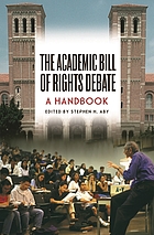 The academic bill of rights debate : a handbook