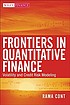 Frontiers in quantitative finance : volatility... by  Rama Cont 