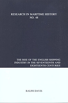 The rise of the English shipping industry in the seventeenth and eighteenth centuries
