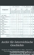 Archiv für österreichische Geschichte.