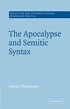 The Apocalypse and Semitic syntax