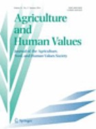 Agriculture and human values.