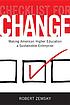 Checklist for change : making American higher... Auteur: Robert Zemsky