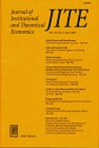 JITE : journal of institutional and theoretical economics.