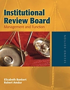 Institutional review board : management and function