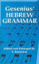 Gesenius' Hebrew grammar