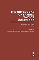 The notebooks of Samuel Taylor Coleridge / Vol. 5, 1827-1834. Notes.