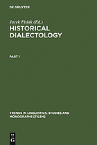 Historical dialectology : regional and social