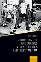 Military trials of war criminals in the Netherlands East Indies 1946-1949