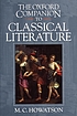 The Oxford Companion to Classical Literature by  M  C Howatson 