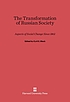 The Transformation of Russian Society : Aspects... by Cyril E Black