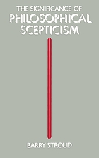 The significance of philosophical scepticism