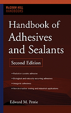 Handbook of adhesives and sealants